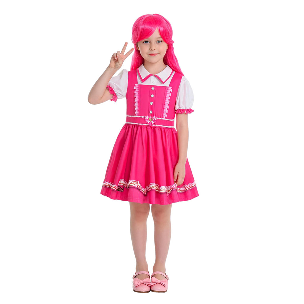 Cosplay Costume Pink Descendants: Wicked Wonderland(2026) Film Cosplay Robe Rose Femme Ver.2