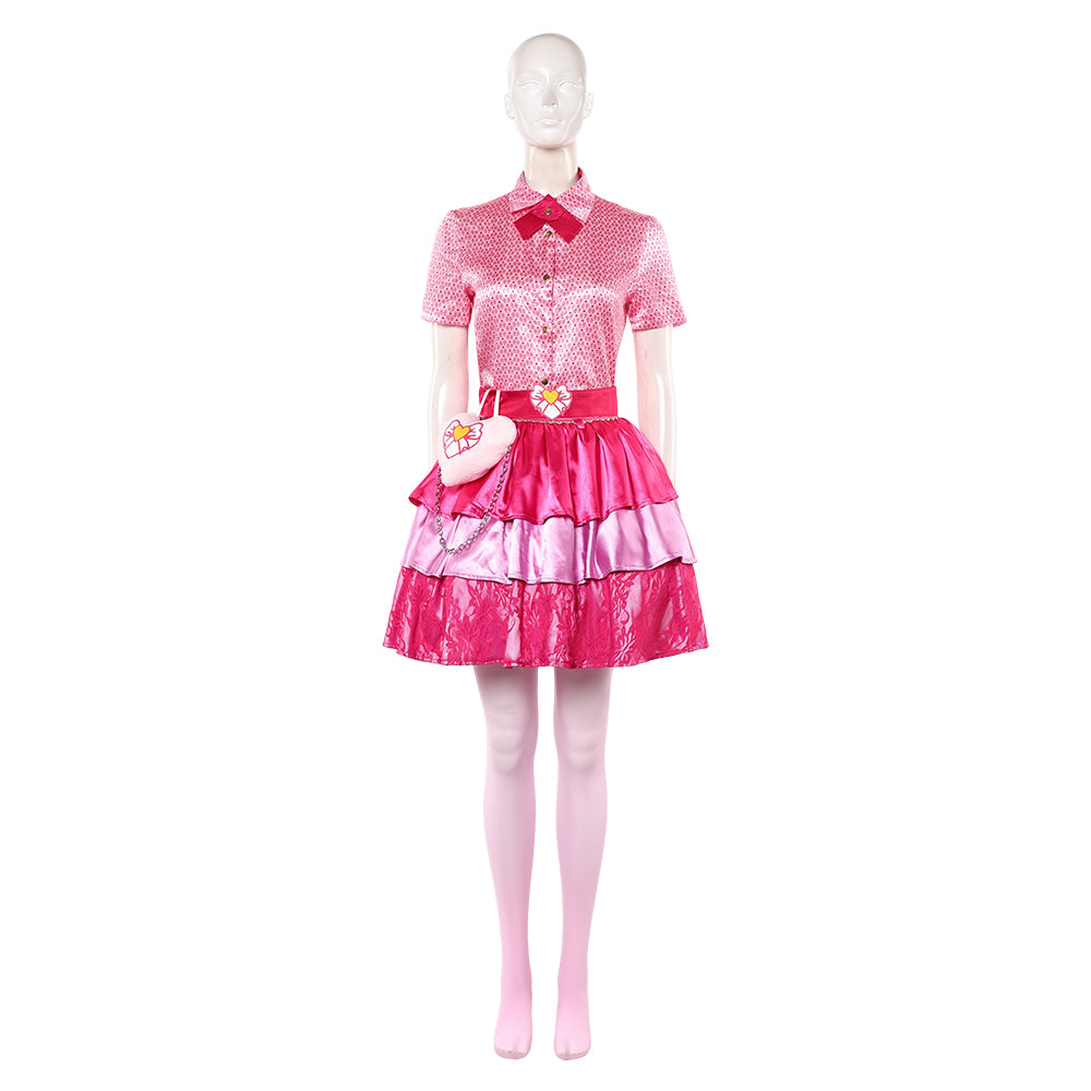 Cosplay Costume Pink Hearts Descendants: Wicked Wonderland(2026) Film Cosplay Tenue Rose Femme