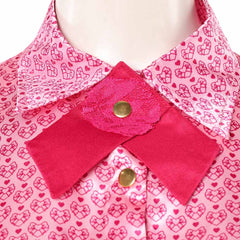 Cosplay Costume Pink Hearts Descendants: Wicked Wonderland(2026) Film Cosplay Tenue Rose Femme