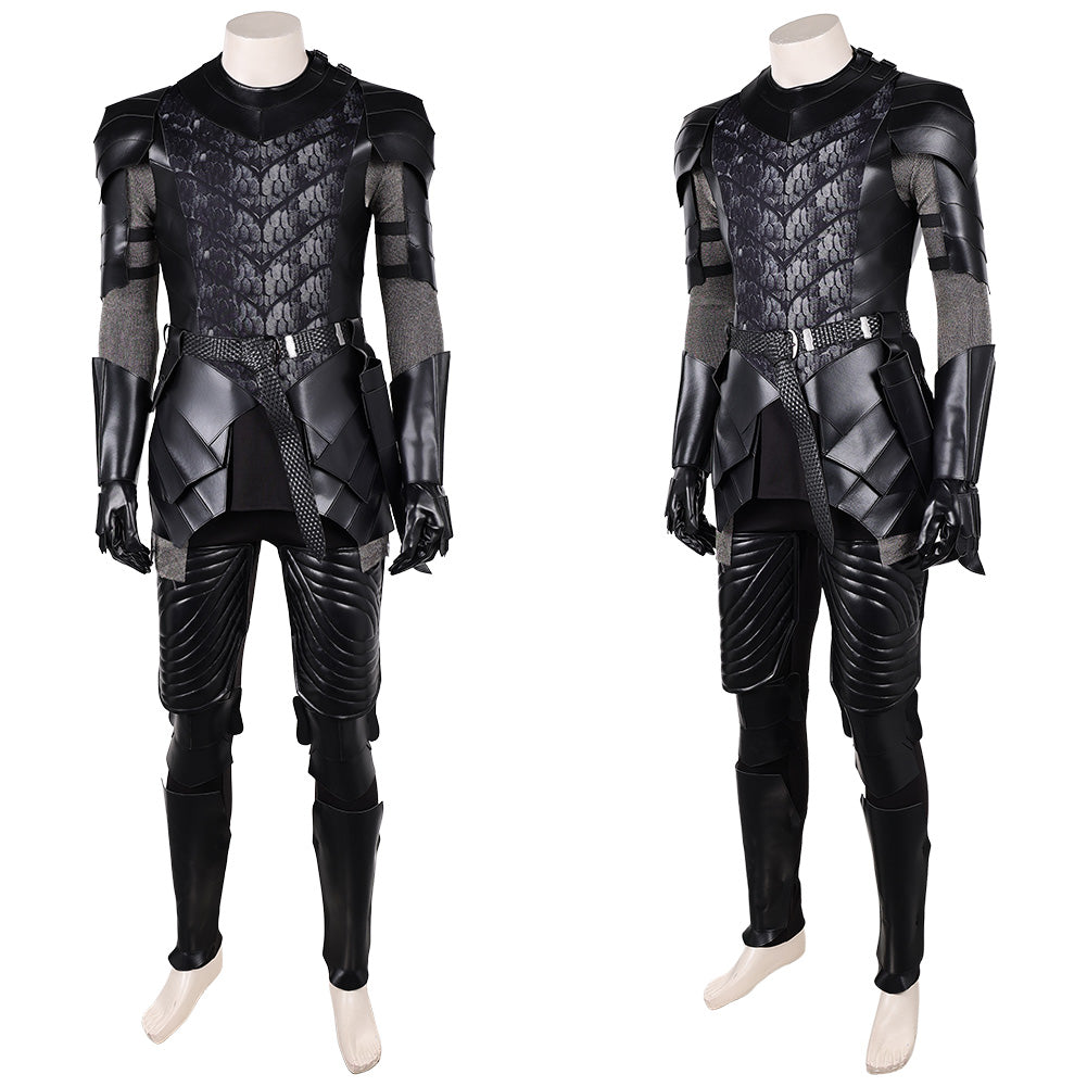 Cosplay Costume Prince Aemond Targaryen House of the Dragon 3(2026) TV Cosplay Tenue Noire Homme