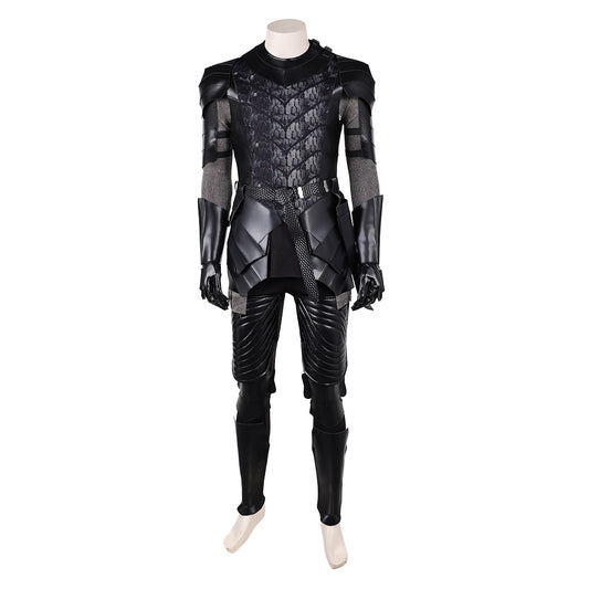 Cosplay Costume Prince Aemond Targaryen House of the Dragon 3(2026) TV Cosplay Tenue Noire Homme