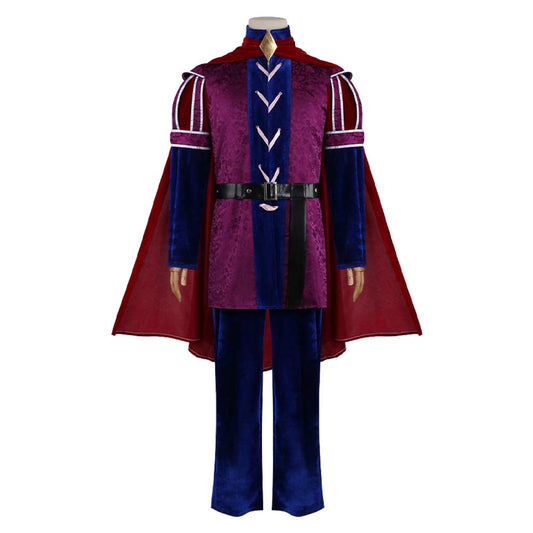 Cosplay Costume Prince Phillip Maléfique Film Cosplay Tenue Violette et Bleue Homme