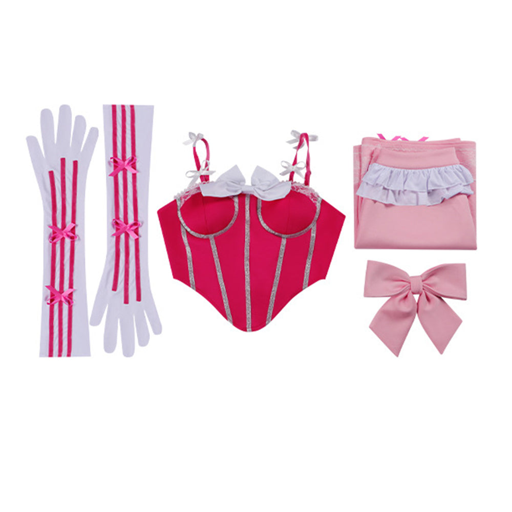 Cosplay Costume Princess Peach Super Mario Jeu Cosplay Tenue Rose Femme