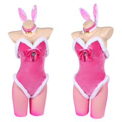 Cosplay Costume Princess Peach The Super Mario Galaxy Movie(2026) Film Cosplay Bunny Girl Tenue Rose Femme