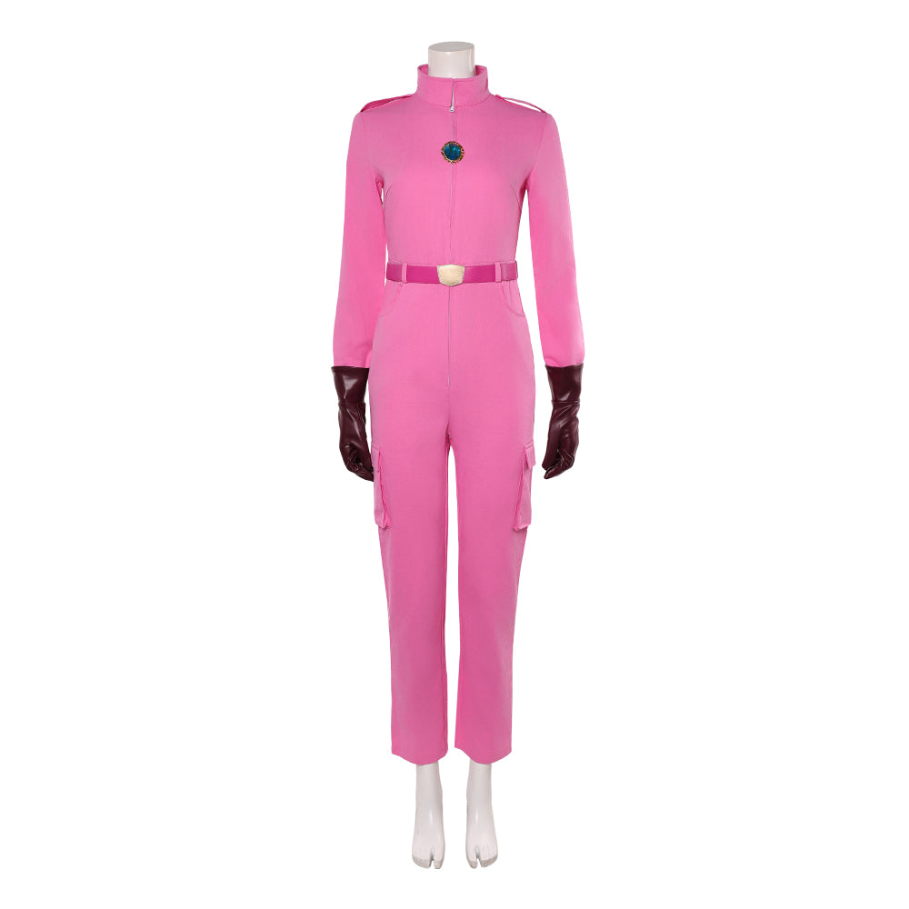 Cosplay Costume Princess Peach The Super Mario Galaxy Movie(2026) Film Cosplay Combinaison Rose Femme