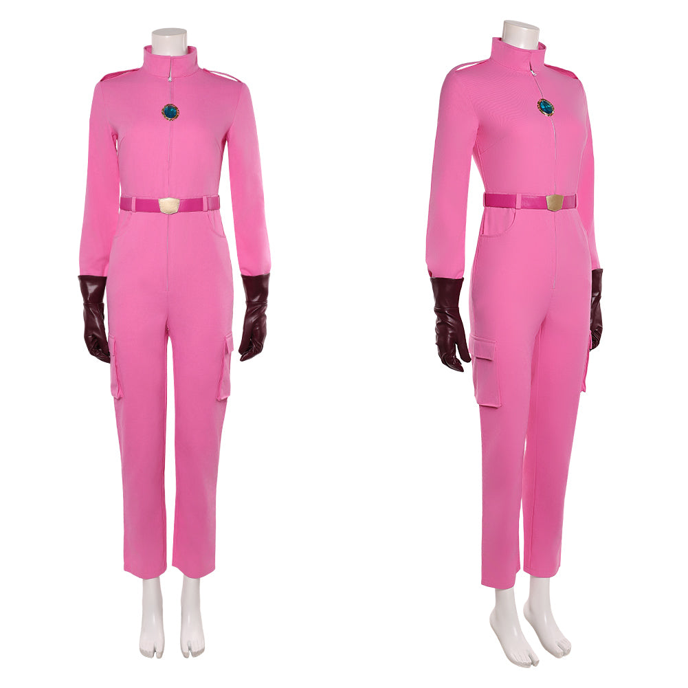 Cosplay Costume Princess Peach The Super Mario Galaxy Movie(2026) Film Cosplay Combinaison Rose Femme