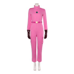 Cosplay Costume Princess Peach The Super Mario Galaxy Movie(2026) Film Cosplay Combinaison Rose Femme