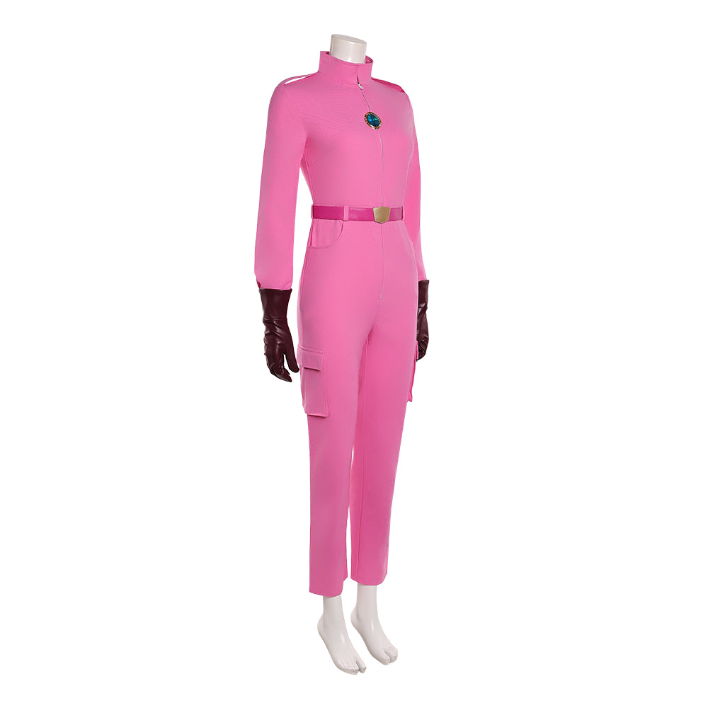 Cosplay Costume Princess Peach The Super Mario Galaxy Movie(2026) Film Cosplay Combinaison Rose Femme