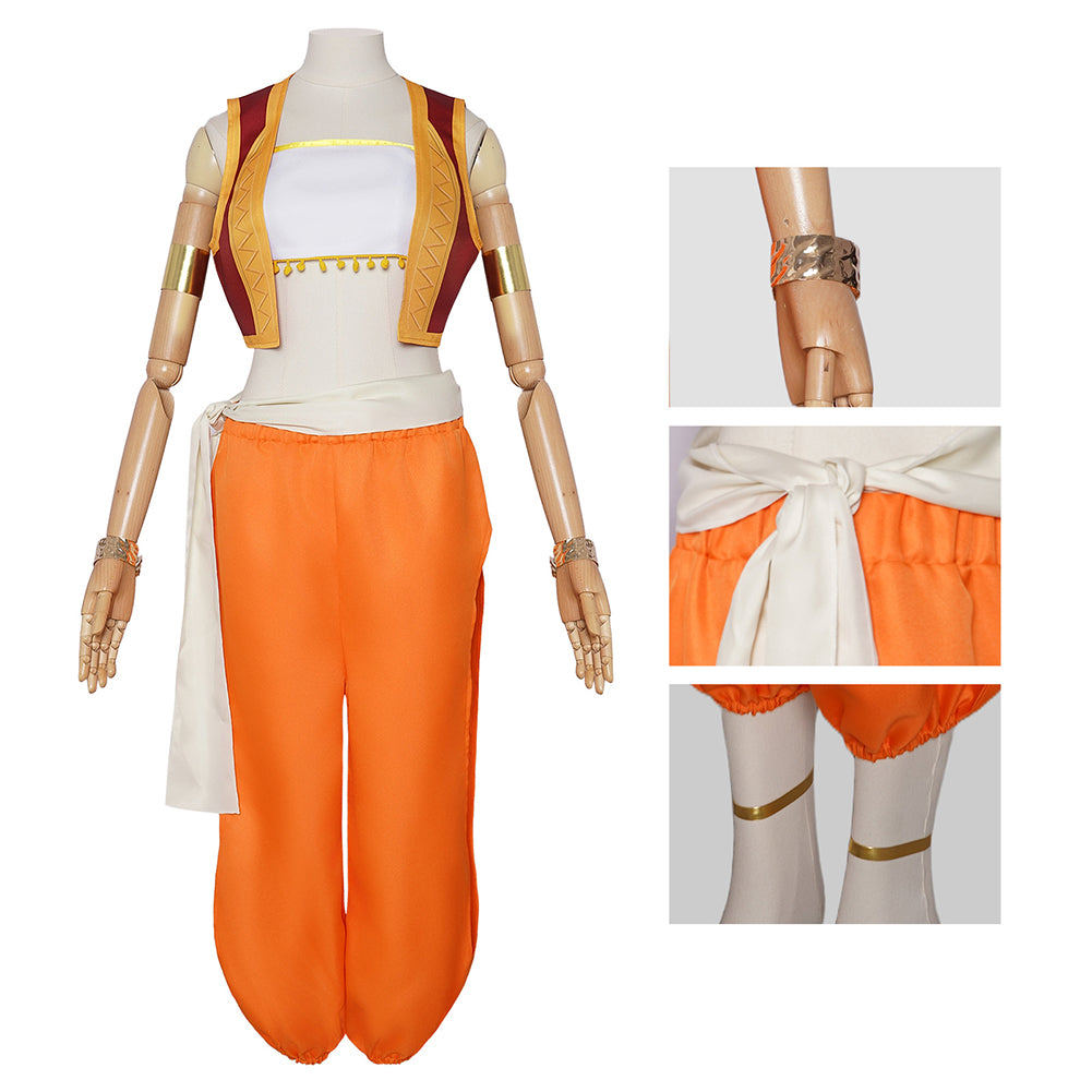 Cosplay Costume Ram Re Zero Saison 4 The Stars that Inscry the Present(2026) Anime Cosplay Tenue Orange Femme