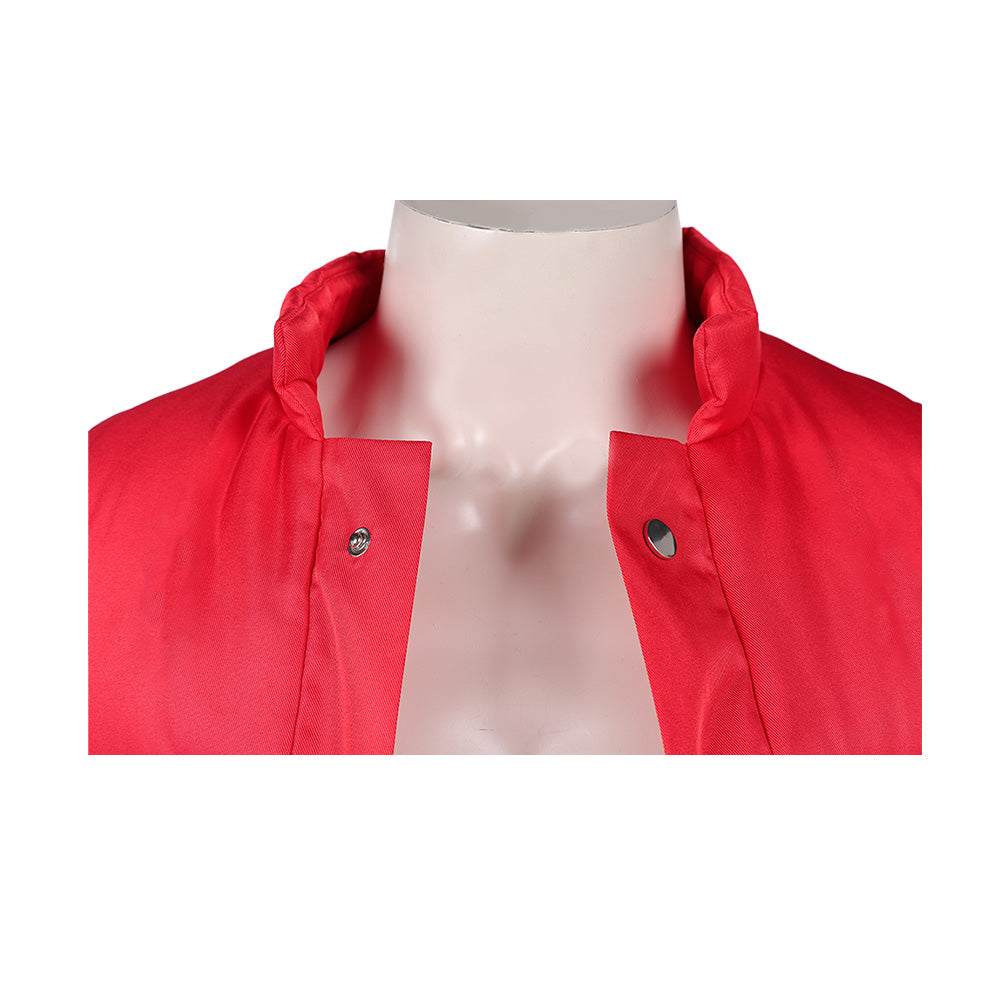 Cosplay Costume Raww Forgotten Island(2026) Film Cosplay Gilet Rouge+Short Bleu Homme