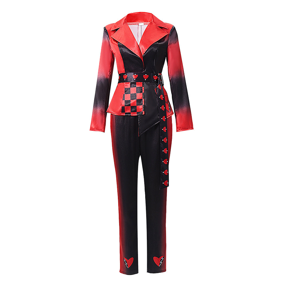 Cosplay Costume Red Descendants: Wicked Wonderland(2026) Film Cosplay Tenue Rouge et Noire Femme Ver.2