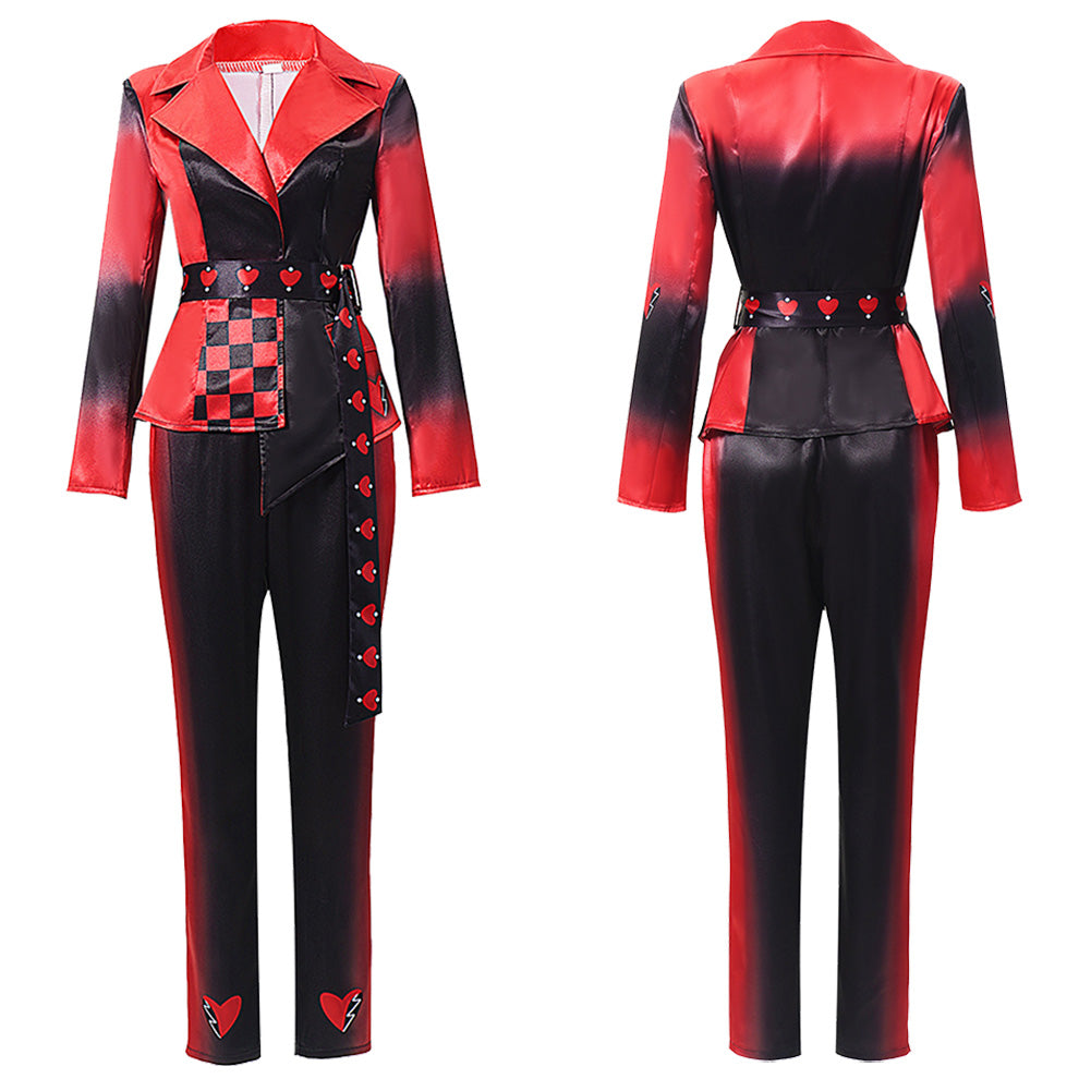 Cosplay Costume Red Descendants: Wicked Wonderland(2026) Film Cosplay Tenue Rouge et Noire Femme Ver.2