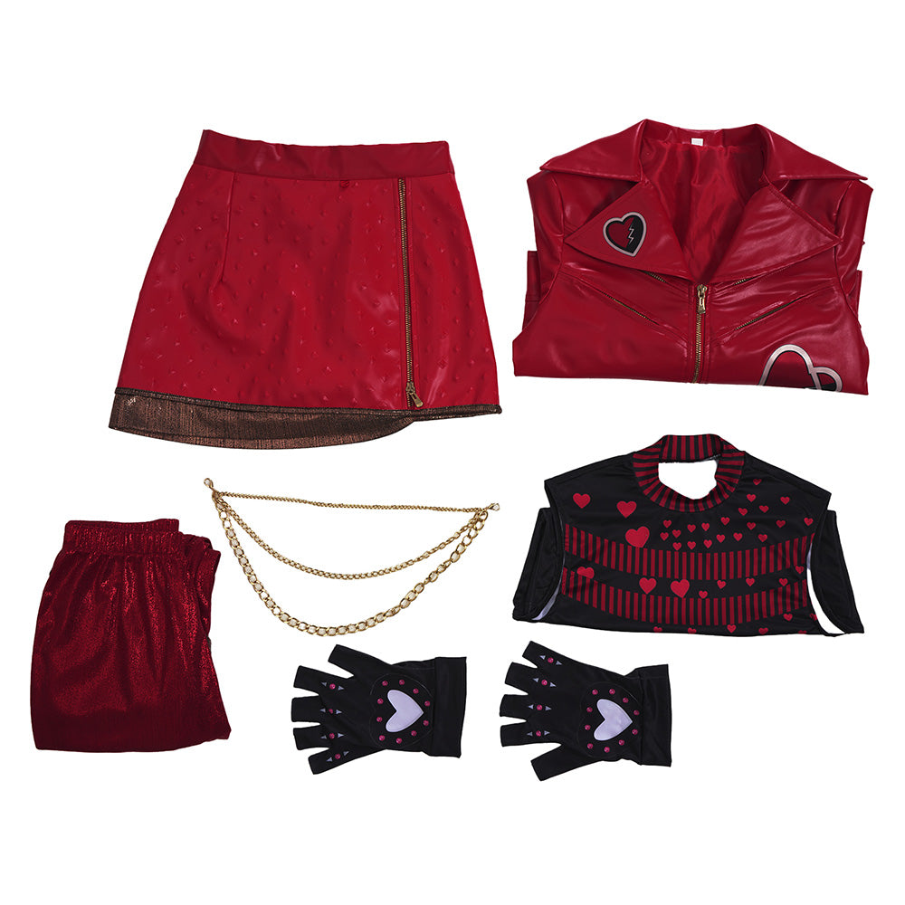 Cosplay Costume Red Descendants: Wicked Wonderland(2026) Film Cosplay Tenue Rouge Femme