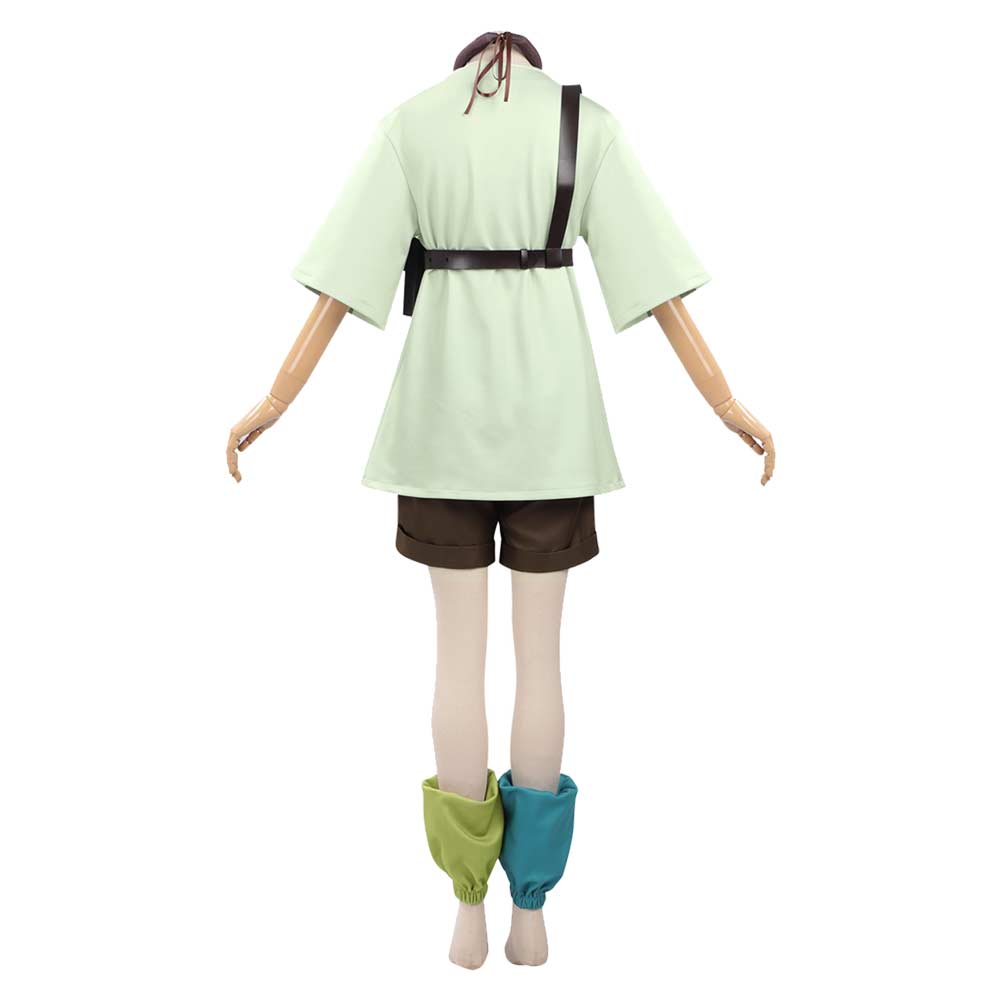 Cosplay Costume Remurin Gachiakuta Anime Tenue Verte et Brune Femme