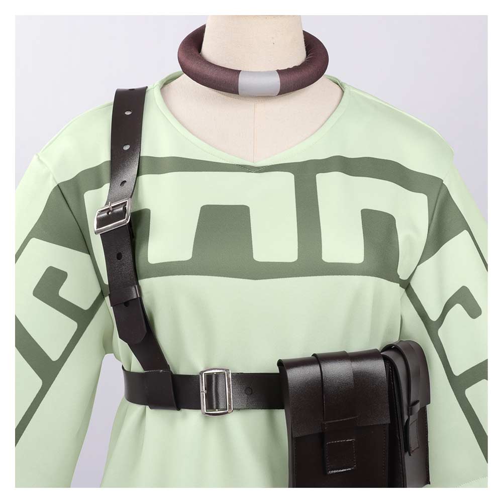 Cosplay Costume Remurin Gachiakuta Anime Tenue Verte et Brune Femme