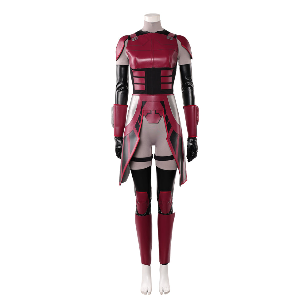 Cosplay Costume Rook Kast Maul: Seigneur de l'Ombre(2026) TV Cosplay Tenue Rouge et Noire Femme