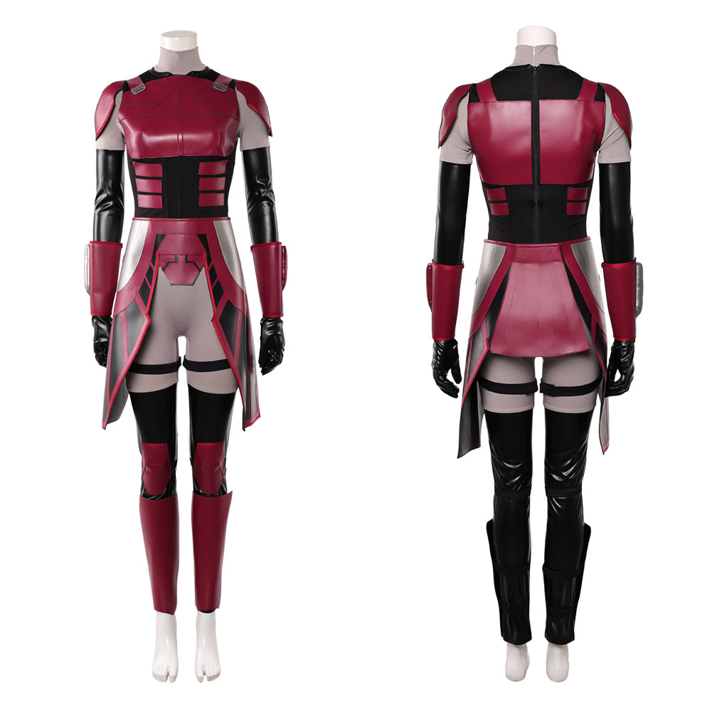 Cosplay Costume Rook Kast Maul: Seigneur de l'Ombre(2026) TV Cosplay Tenue Rouge et Noire Femme
