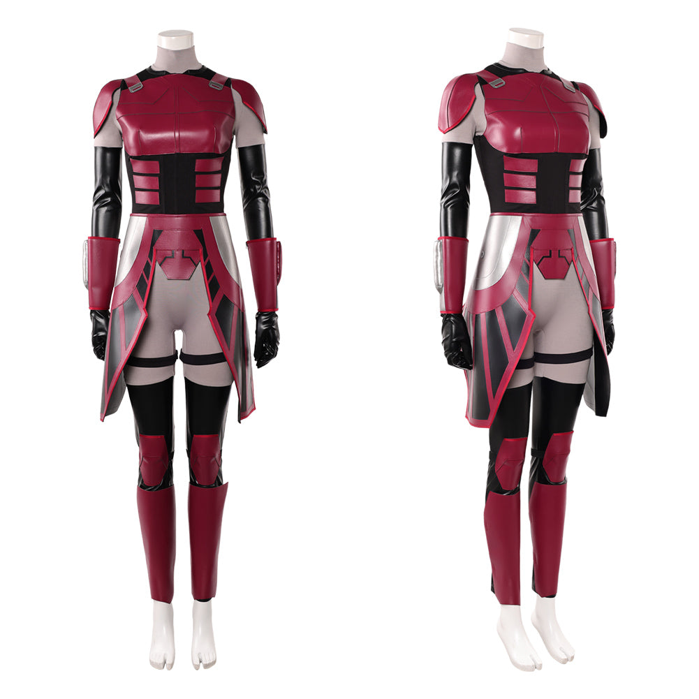 Cosplay Costume Rook Kast Maul: Seigneur de l'Ombre(2026) TV Cosplay Tenue Rouge et Noire Femme