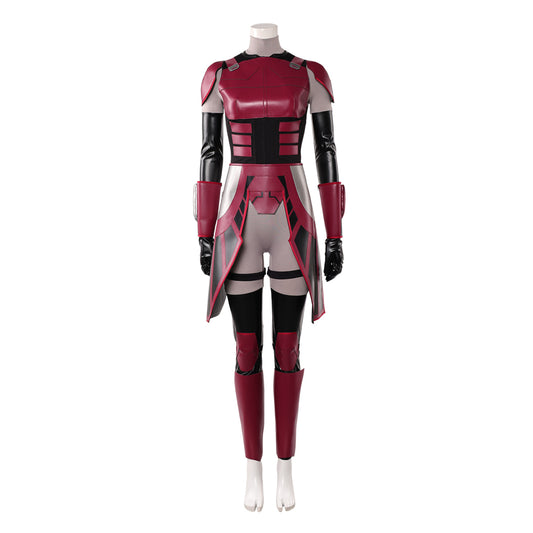 Cosplay Costume Rook Kast Maul: Seigneur de l'Ombre(2026) TV Cosplay Tenue Rouge et Noire Femme