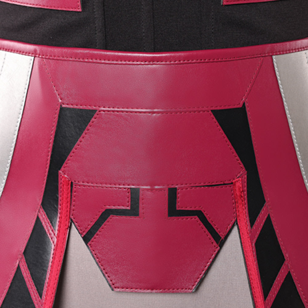 Cosplay Costume Rook Kast Maul: Seigneur de l'Ombre(2026) TV Cosplay Tenue Rouge et Noire Femme