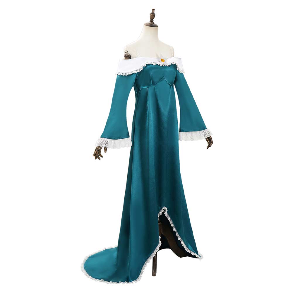 Cosplay Costume Rosalina The Super Mario Galaxy Movie(2026) Film Cosplay Robe Cyan Femme