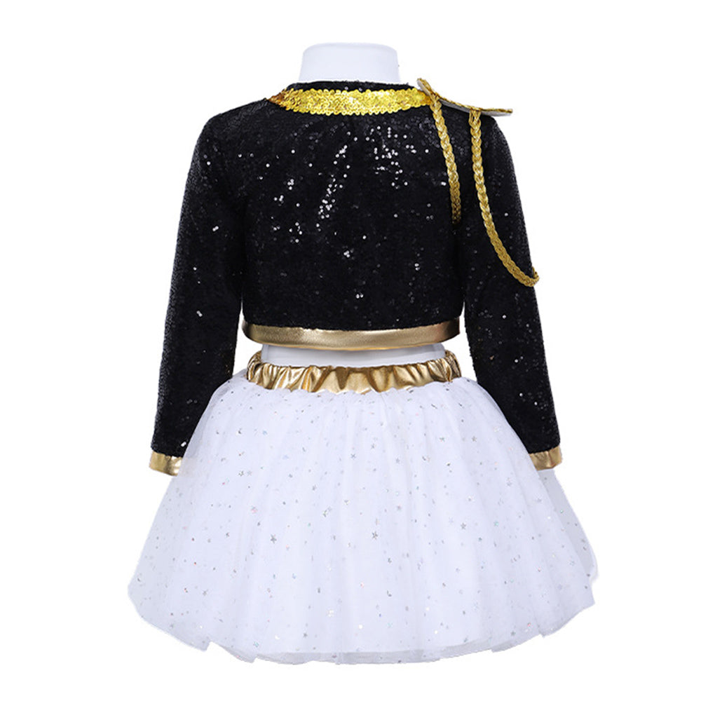 Cosplay Costume Rumi KDH Film Cosplay Tenue Noire Enfant