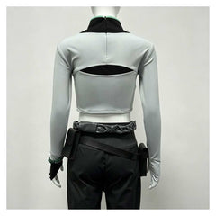 Cosplay Costume Sage Valorant Jeu Cosplay Tenue Blanche et Noire Femme