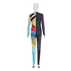 Cosplay Costume Sally The Nightmare Before Christmas(1993) Film Cosplay Combinaison Noire Femme