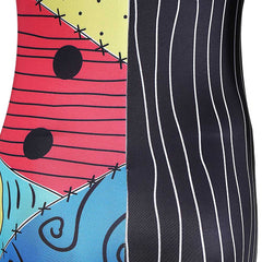 Cosplay Costume Sally The Nightmare Before Christmas(1993) Film Cosplay Combinaison Noire Femme