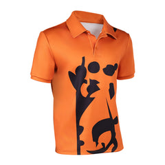 Cosplay Costume Sanji One Piece Live Action 2(2026) TV Cosplay Chemise Polo Orange Homme