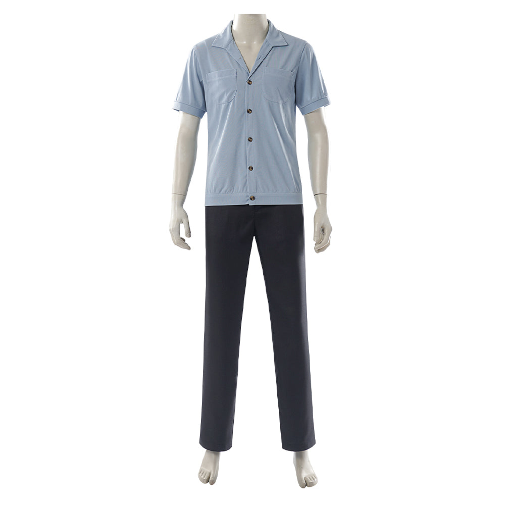Cosplay Costume Sanji One Piece Live Action 2(2026) TV Cosplay Tenue Noire et Bleue Homme