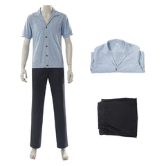 Cosplay Costume Sanji One Piece Live Action 2(2026) TV Cosplay Tenue Noire et Bleue Homme