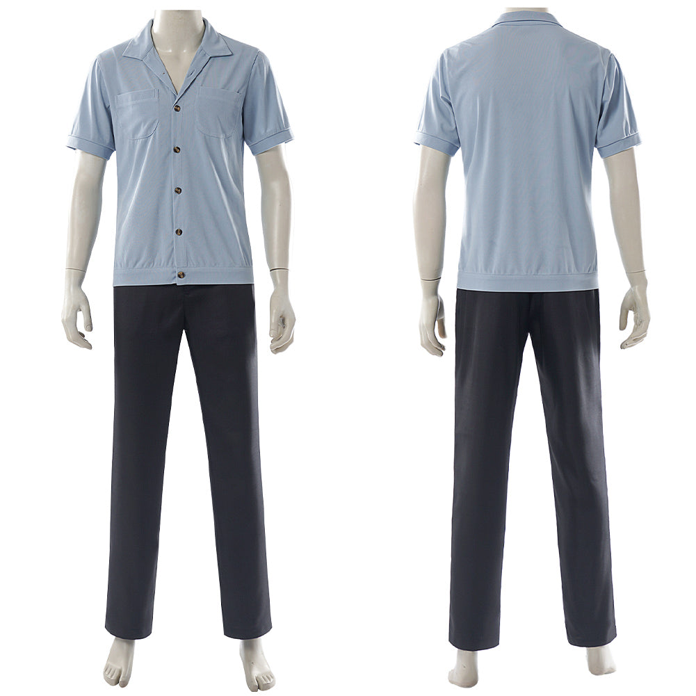 Cosplay Costume Sanji One Piece Live Action 2(2026) TV Cosplay Tenue Noire et Bleue Homme