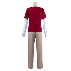Cosplay Costume Sanji One Piece Live Action 2(2026) TV Cosplay Tenue Rouge Homme