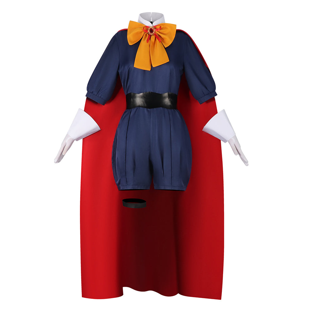 Cosplay Costume Sapphire The Ribbon Hero(2026) Anime Cosplay Combinaison Bleue et Rouge Femme