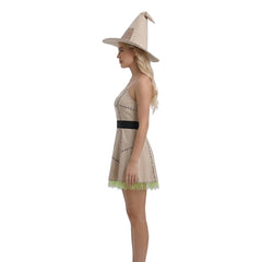 Cosplay Costume Scarecrow Batman Begins(2005) Film Cosplay Robe Grise Femme