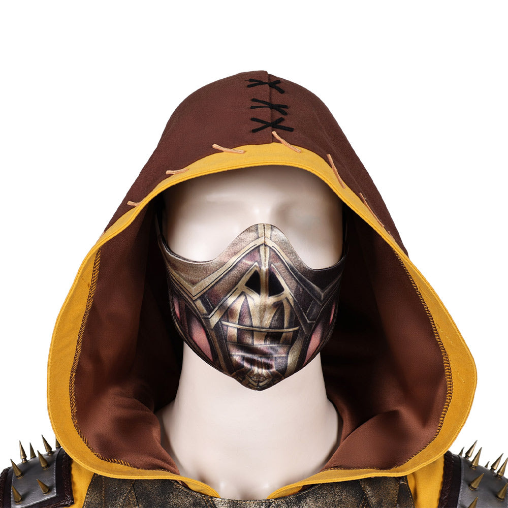 Cosplay Costume Scorpion Mortal Kombat 2(2026) Film Cosplay Tenue Marron et Noire Homme