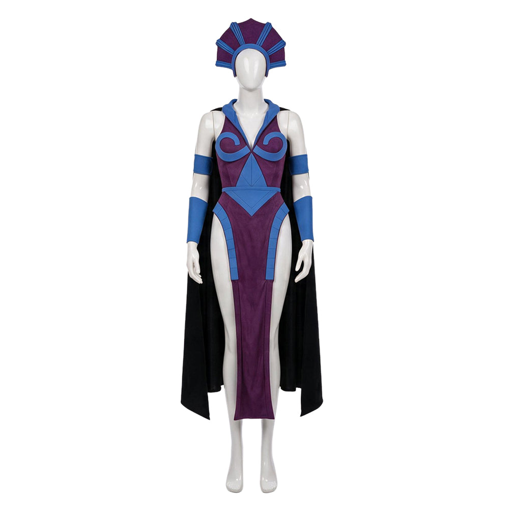 Cosplay Costume Skeleton King Les Maîtres de l'Univers(2026) Film Cosplay Robe Violette Femme