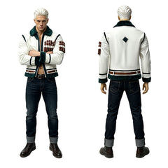 Cosplay Costume Smoker One Piece Live Action 2(2026) TV Cosplay Veste Blanche Homme