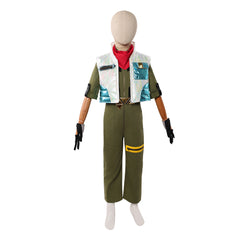 Cosplay Costume Star Fox McCloud The Super Mario Galaxy Movie(2026) Film Cosplay Tenue Verte Enfant