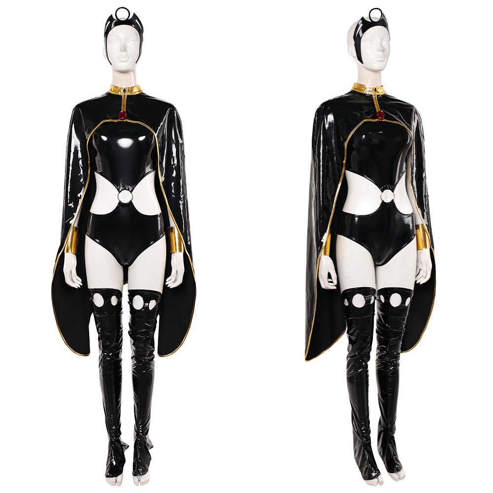 Cosplay Costume Storm X-Men '97 Saison 2(2026) TV Cosplay Tenue Noire de Cuir Femme