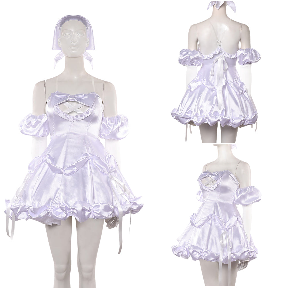 Cosplay Costume Sua Zombie Stage Alien Stage(2026) TV Cosplay Robe Blanche Femme Ver.2