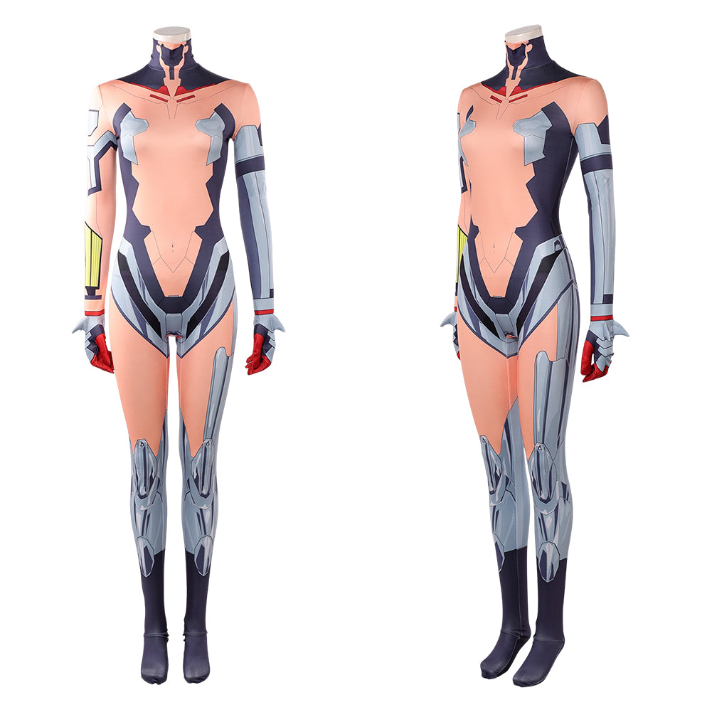 Cosplay Costume Talia Yang Cyberpunk: Edgerunners 2(2026) TV Cosplay Combinaison Orange et Grise Femme