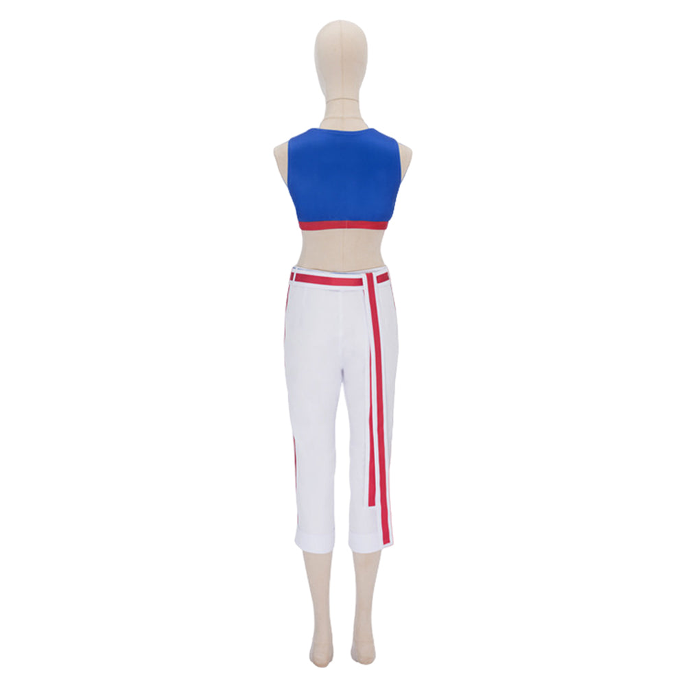 Cosplay Costume Tamamo Cross Pretty Derby Anime Cosplay Tenue Blanche et Bleue Femme