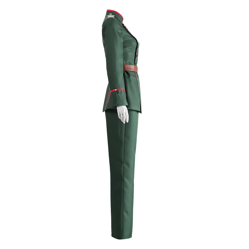 Cosplay Costume Tanya Von Degurechaff Saga of Tanya The Evil 2(2026) Anime Cosplay Tenue Verte Femme
