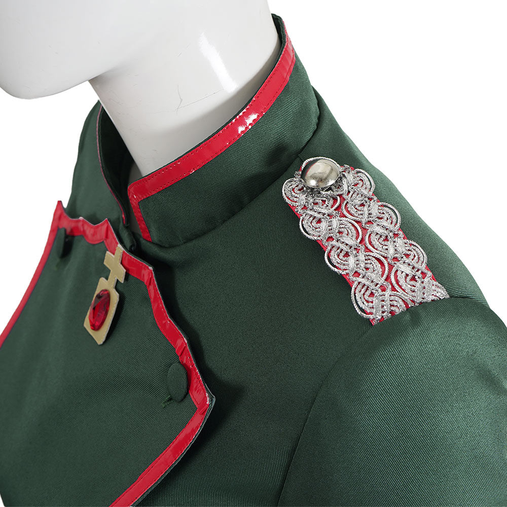 Cosplay Costume Tanya Von Degurechaff Saga of Tanya The Evil 2(2026) Anime Cosplay Tenue Verte Femme
