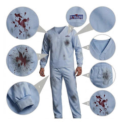 Cosplay Costume Technician Lanterns(2026) TV Cosplay Tenue Bleue Homme