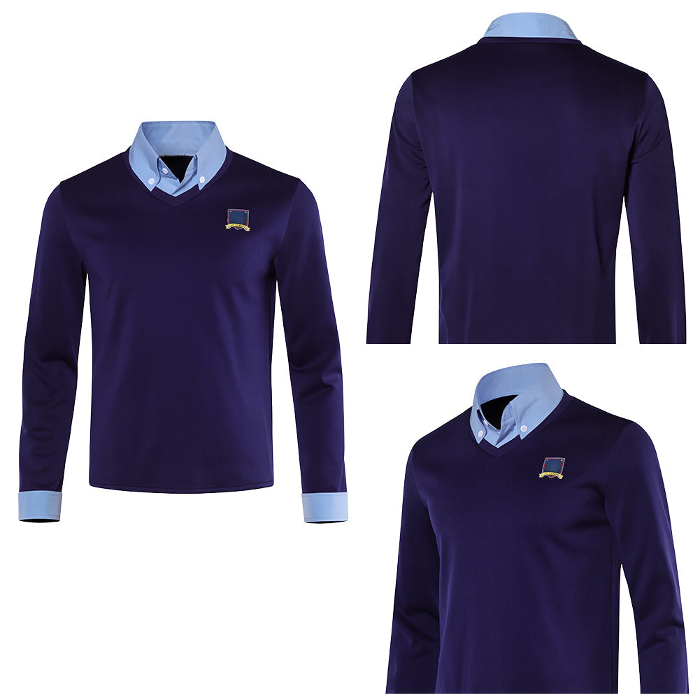 Cosplay Costume Ted Lasso 4(2026) TV Cosplay Haut Bleu Homme