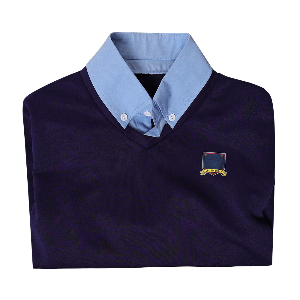 Cosplay Costume Ted Lasso 4(2026) TV Cosplay Haut Bleu Homme