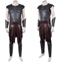 Cosplay Costume Telemachus The Odyssey(2026) Film Cosplay Tenue Noire de Cuir Homme